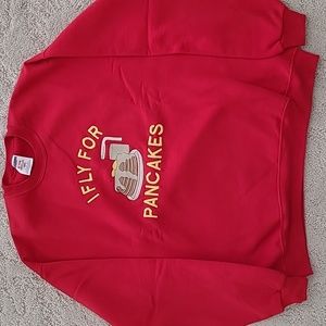 Mens size L sweatshirt by Jerzees with custom embroidery